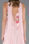 Abendkleid Lang Chiffon Puder ABU6665