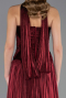 Abschlusskleid Lang Chiffon Weinrot ABU6666
