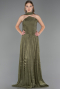 Abschlusskleid Lang Chiffon Khaki ABU6666