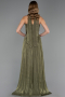 Abschlusskleid Lang Chiffon Khaki ABU6666