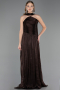 Abschlusskleid Lang Chiffon Braun ABU6666