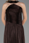 Abschlusskleid Lang Chiffon Braun ABU6666