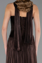 Abschlusskleid Lang Chiffon Braun ABU6666