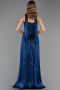 Abschlusskleid Lang Chiffon Marineblau ABU6666