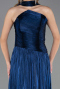 Abschlusskleid Lang Chiffon Marineblau ABU6666
