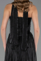 Abschlusskleid Lang Chiffon Schwarz ABU6666