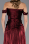 Abschlusskleid Lang Chiffon Weinrot ABU6674