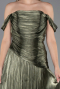 Abendkleid in Übergröße Lang Chiffon Khaki ABU6685