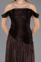 Abschlusskleid Lang Chiffon Braun ABU6674