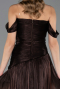 Abschlusskleid Lang Chiffon Braun ABU6674