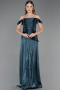 Abschlusskleid Lang Chiffon Petrolgrün ABU6674