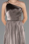 Abschlusskleid Lang Chiffon Nerzbraun ABU6678