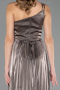 Abschlusskleid Lang Chiffon Nerzbraun ABU6678