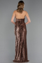Abendkleid Lang Kupfer ABU6680