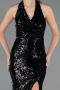 Abendkleid Lang Schwarz ABU6680