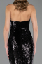 Abendkleid Lang Schwarz ABU6680