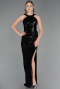 Abendkleid Lang Schwarz ABU6662
