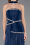 Abendkleid Lang Chiffon Marineblau ABU6681