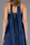 Abendkleid Lang Chiffon Marineblau ABU6681