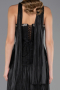 Abendkleid Lang Chiffon Schwarz ABU6681