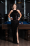 Abendkleid Lang Schwarz ABU6662