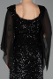 Abendkleid in Übergröße Lang Schwarz ABU6687
