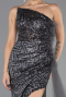 Abendkleid Lang Anthrazit ABU4772