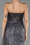 Abendkleid Lang Anthrazit ABU4772