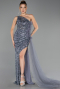 Abendkleid Lang Grau ABU4772