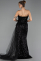 Abendkleid Lang Schwarz ABU4772