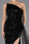Abendkleid Lang Schwarz ABU4772