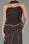 Abendkleid Lang Chiffon Braun ABU6707
