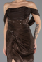 Abendkleid Lang Chiffon Braun ABU6692