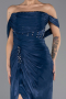 Abendkleid Lang Chiffon Marineblau ABU6692
