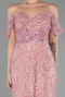 Partykleid Midi Perlenbesetzt Puder ABK2705