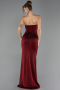Abschlusskleid Lang Weinrot ABU6695