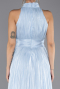 Abschlusskleid Lang Chiffon Eisblau ABU6706