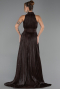 Abendkleid in Übergröße Lang Chiffon Braun ABU6699
