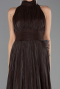 Abendkleid in Übergröße Lang Chiffon Braun ABU6699