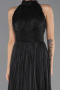 Abschlusskleid Lang Chiffon Schwarz ABU6706