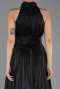Abschlusskleid Lang Chiffon Schwarz ABU6706