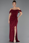 Abendkleid Lang Weinrot ABU6696