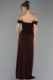 Abendkleid Lang Braun ABU6696