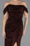 Abendkleid Lang Braun ABU6696