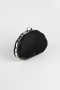Abendtasche Gemustert Schwarz V513