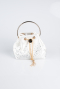 Abendtaschen Satin Perlmutt V433