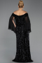 Abendkleid in Übergröße Lang Schwarz ABU6687