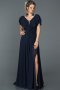 Abendkleid Lang Marineblau ABU032