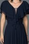 Abendkleid Lang Marineblau ABU032