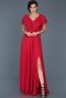 Abendkleid Lang Rot ABU032